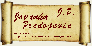 Jovanka Predojević vizit kartica